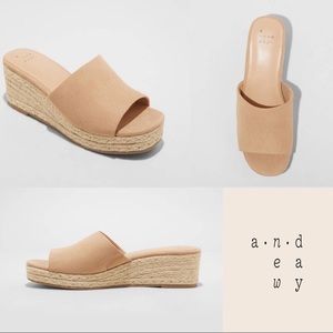 Mavis espadrille mule wedges